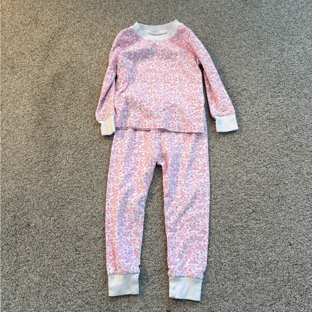 Kissy Kissy Pink Floral Kids Pajama Set